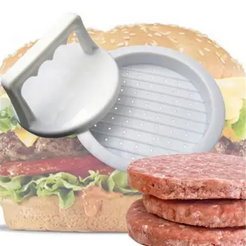 Forma Rotunda Carne Instrumente De Presa Hamburger Plastic Amburger Carne De Vită Gratar Burger Apăsați Patty Filtru De Mucegai Accesorii De Bucatarie