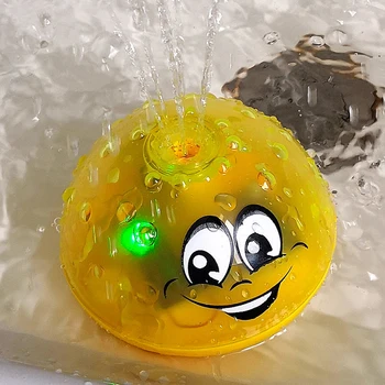 Minunat LED Intermitent baie jucarii Muzicale Minge de Apă de Stropit Aspersoare Duș Baie pentru Copii copii Strivi lumina jucării de apă badspeelgoed