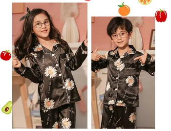 Casa noua casual pijamale costum pentru băieți și fete, îmbrăcăminte pentru Copii 3-10 ani desene animate cu maneca lunga matase de gheață rezidențiale costum