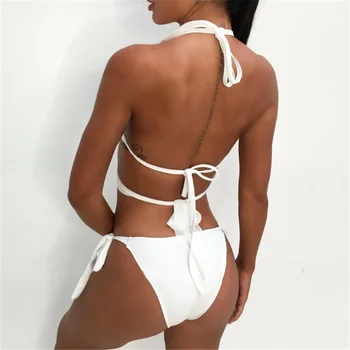 O singură Bucată costume de Baie 2020 Stras Costume de baie Femei cu Push-Up Monokini Solid Body Set Sexy Beach Port Maillot de Bain Femme