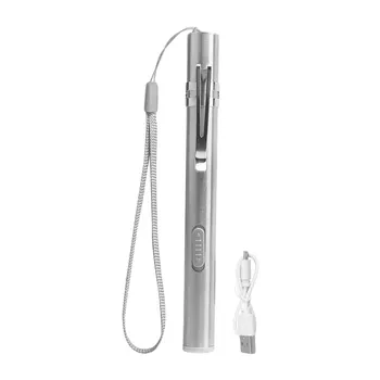 Medicale de înaltă Calitate la Îndemână Stilou de Lumină USB Reîncărcabilă Mini Nursing Lanterna Led-uri Lanterna Cu carcasa din Otel Inoxidabil Clip de Buzunar
