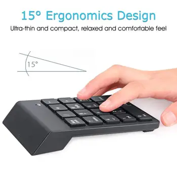 Digital Tastatura Bluetooth Pentru Birou de Contabilitate Teller Laptop PC WIN10 Nou Portabil Mini Numărul Tastatura USB Număr Pad 18Keys