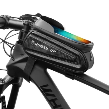 Hard shell sac de biciclete față fascicul sac de biciclete de Munte telefon mobil cu ecran tactil superior tub sac geantă de șa, echipament de Echitatie