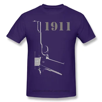 Modelul 1911 T-Shirt Pentru Bărbați Cadouri De Ziua De Nastere Amuzant Teuri O Gatului Bumbac Câmpul De Luptă Militare De Fotografiere Joc Din Seria De Haine Umorului