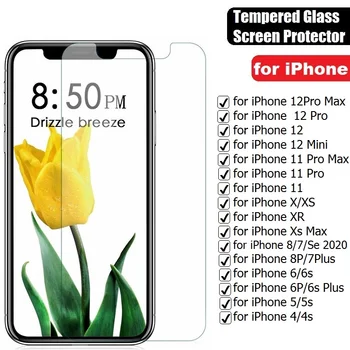 VSKEY 50PCS 2.5 D din Sticla Temperata pentru iPhone 12 Mini 11 Pro Max X XS XR 6 6s 7 8 Plus 5s SE 2020 Ecran Protector de Film Protector