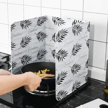 1 BUC Gadget-uri de Bucătărie Stropi de Ulei Ecrane Folie de Aluminiu Placă Aragaz Stropi Dovada Șicane Bucătărie Acasă Instrumente de Gătit