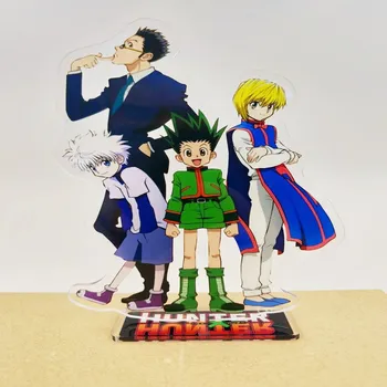 Anime HUNTER X HUNTER Desene animate Figura Killua Zoldyck Kurapika față-verso Stand Figura Model de Placă de Masă Decorare Cadouri