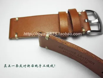 Noua moda din Piele Ceas Benzi 18 19 20 21 22 mm Maro din piele de Vițel de curele din Piele pentru Omega Seiko Longines ceas Rolex Bratara