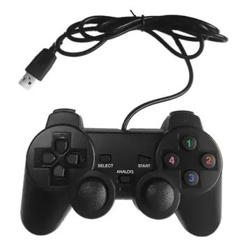 USB Cablu Gamepad Single/Duble Vibrații Controler de Joc pentru Calculator PC L41E