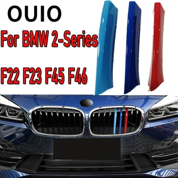OUIO 3pcs ABS Masina Grila Autocolant de Acoperire Benzi Tapiterie Clip Pentru 2-BMW Seria F45 F46 F22 F23 2020 2019-2018 M style Accesorii