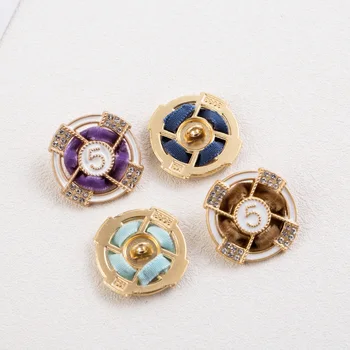 5pcs Metal burghiu Mic Butoane Material Rotunde Decorative pentru Îmbrăcăminte de Aur Haina Haina de Blana haine de Cusut Accessoriesssori