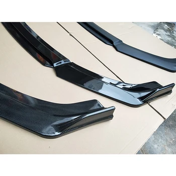 Prelungire Bara Fata Spoiler Protector Placa De Buze Kit De Caroserie Pentru Hyundai Elantra 2012 - Carbon Suprafata Bărbie Lopata