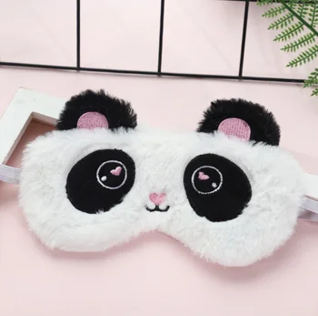 1 buc Alpaca Panda Umbrire Masca de Ochi Moale de Pluș Ochi Drăguț Masca de Somn pentru Fete Dormit Noaptea Accesorii