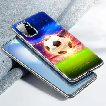 Fotbal minge de Fotbal Caz Moale pentru Samsung Galaxy A02 A10 A11 A12 A20 A20E A21 S A22 A30 A31 A32 A01 Core Capac de Silicon