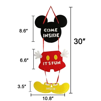 Mickey Mouse Ziua Decor Happy Birthday Banner Inspirat Toppers Tort pentru Copii, Serviciu de Pavilion Decor, Cadouri, consumabile partid decor