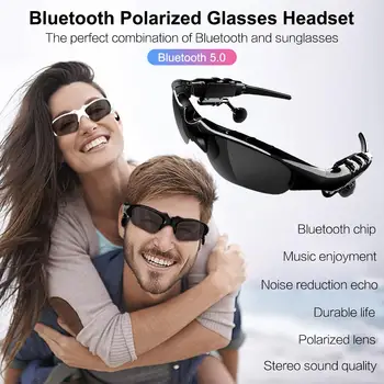 Ochelari De Soare Smart Cască Bluetooth 5.0 Căști Inteligente Ochelari Polarizati Sport În Aer Liber Wireless Căști Cască, Ochelari De Soare