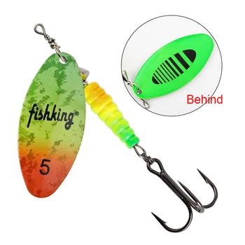 8 Culori Spinner Momeli de Pescuit 1-5# Cârlig de Camuflaj Vib Lingura de Metal Atrage Înalte Cârlige pentru Pescuit la Crap Stiuca Bass Aborda Pesca
