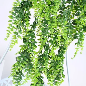 Montat pe perete persan Rattan Simulare de Plante, montat pe Perete din Plastic Flori Artificiale si Plante Verzi Decorațiuni Plante
