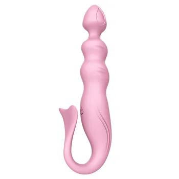 G Spot Vibrator Pentru Femei Vagin Masaj Stimulator Pentru Clitoris Sex Feminin Moale Transparent Șirag De Mărgele Anale Masturbator Jucarii Sexuale