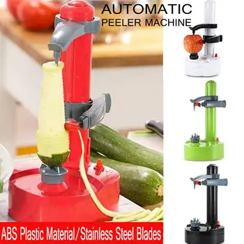 Electric Multifunctional Legume Fructe Mere Cuțit De Curățat Cartofi Automată Peeling Mașină Atingeți Rotire Automată Peeler 2 Lame Suplimentare