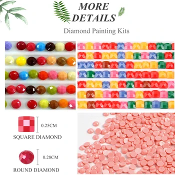5D DIY Complet Pătrat Rotund Rășină Diamant Pictura 