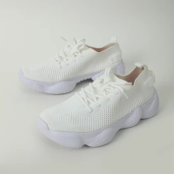 Toamna femei Încălțăminte de Lumină Adidasi Pantofi sport ochiurilor de Plasă Respirabil Doamnelor Vulcanizat 2021 Dantelă-Up Casual Femei Pantofi Plat Noi