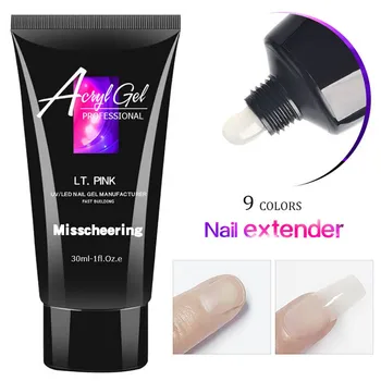 Unghii Prelungire Gel Lac de Cristal Jeleu UV Builder Gel pentru Unghii Extensie Degetul nail art Manichiura Acryl gel Lac hibrid