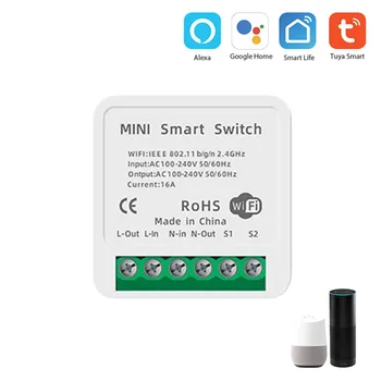 Tuya WiFi Switch Module Inteligente de Acasă Inteligent de Lumină Modificarea Modulului Comutator Controler APP/Voice Control pentru Alexa Google