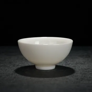 2 buc/lot de Ceramică din China Cesti de Ceai alb pur castron de ceai Individuale Cupa Teaware Accesorii Singur cani cadouri portelan Drinkware