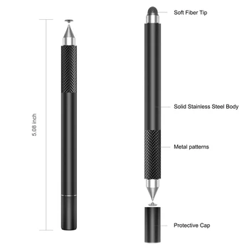 2 Dual Cap Precizie de Scriere Disc Creion Stylus Capacitiv Touch Screen Pentru Ipad 6 7 8 Mini 5 Pro Air 3-Creion pentru Tabletă