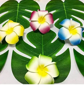 12pcs Artificiale Tropicale cu Frunze de Palmier Hawaiian Luau Petrecere de Vară Temă Junglă Petrecere de Nunta de Decorare Ziua de nastere Acasa, masa Decor de Masă