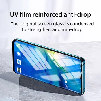 UV Sticlă Călită Pentru OnePlus 9 Pro Plin de Acoperire Lichid Ecran de Protecție Pe OnePlus 7 8 Pro Folie de Protectie Paza OnePlus 1+8pro