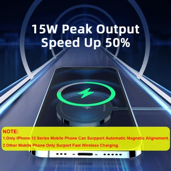 Essager 15W QI Magnetic Wireless Încărcător Pentru iPhone 12 Pro Max Mini Inducție Rapidă Magic Magsafing Wireless Charging Pad Adaptor