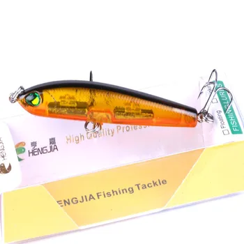 HENG JIA 1 Buc 8cm 9g Minnow Creion de Pescuit Nada Greu Momeala Isca Artificiale Balansează Lent Scufundarea Realiste Momeli de Înaltă Calitate Cârlig