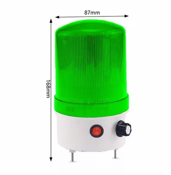 LED-uri de sunet și lumină alarmă 220v24v12v rotativ lumina de avertizare volum reglabil led-uri de sunet și lumină alarmă integrată indicator ligh
