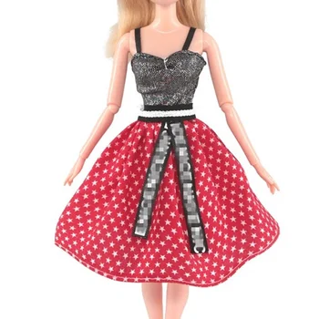 Haine papusa de Moda Handmade 9 Stil Rochii de Printesa Frumoasa Floare de Model Fusta Haine pentru Barbie Papusa Accesorii Jucarii