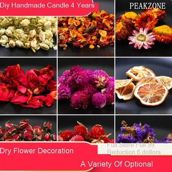 PEAKZONE Diy Face Parfumate Ceara Bucată de Aromoterapie Decor Lumânare de a Face Provizii de Ceai de Flori 3d Moare de Crăciun Floare