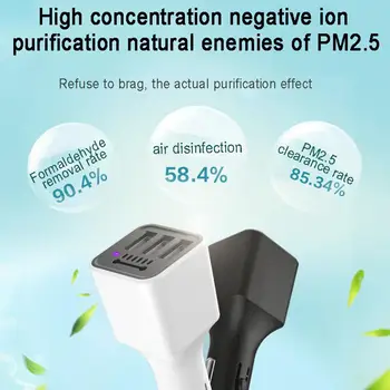 Multi-funcția de Ioni Negativi purificator de aer wed încărcător de 3 porturi USB, 3.1 un încărcător compatibil cu iPhone și alte Purificare wed