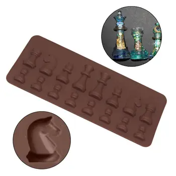 Mucegai silicon Internațională de Șah Ciocolata Instrumente de Copt Non-stick Silicon Matrite Tort Jeleu Bomboane Matrite Gadget-uri de Bucătărie Matrite