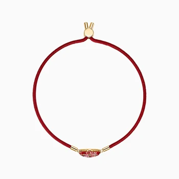 2021 Moda Bijuterii SWA PUTERE Nouă COLECȚIE ELEMENTUL FOC Brățară Roșie Frânghii Împletite Triunghi Ornamente Cadou Romantic Pentru Femei