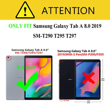 Ultra-subțire, rezistent la Șocuri Silicon Cover pentru Samsung Galaxy Tab a 8.0 SM-T290/T295/T297 8.0
