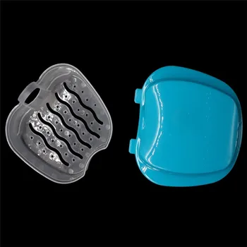Noua proteza baie cutii caz de machiaj organizator dinți falși cutie de depozitare cazuri dentare containere cu filtru de ecran Aparat dentar
