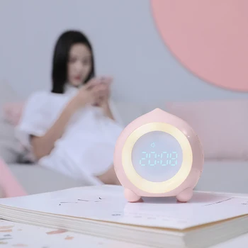 LED Trezi Lumina APP Bluetooth Lumina de Noapte Dormitor lampă de Colorat Schimba USB Multifuncțional Ceas cu Alarmă Pentru Copil, Femeile Cadou
