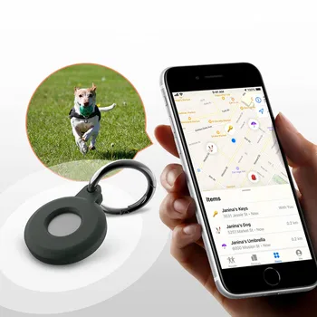 Caz de protecție pentru Câine Pisică Tracker Bluetooth Silicon Airtag Capac de Protecție Breloc Anti Scratch Moale LossProof pentru Copii animale de Companie