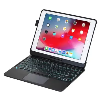 360 Rotatio Caz de tastatură Pentru iPad 8 10.2 Aer 3 10.5 Pro 10.5 9.7 Air 2 9.7 2018 Caz backlit touchpad Tastatură arabă coreeană