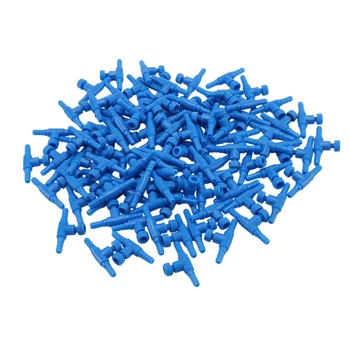 Fierbinte 100buc Plastic Albastru 2 Mod de Pește Acvariu Pompa de Aer Supapa de Control pentru 4mm Conducta de Aer
