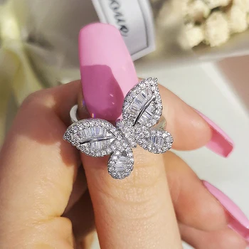 3pcs Pachet 2021 Nou de Lux Fluture Argint 925 Dubai Nunta Pentru Femei Lady Cadou de Aniversare Bijuterii Vrac Vinde J6174