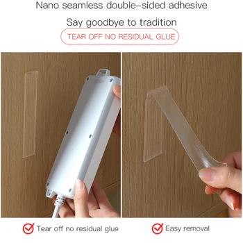 1/2/3/5M Nano Magic Bandă Dublu adezivă Transparentă Nici o Urmă Reutilizabile Impermeabil Bandă Adezivă de Curatat Casa