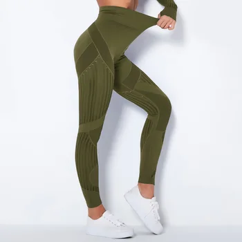 Femei Fără Sudură Yoga Set De Fitness, Costume De Sport Sală De Sport Îmbrăcăminte Plasă De Sport De Fitness Talie Mare De Funcționare Jambiere Pantaloni De Antrenament 2021