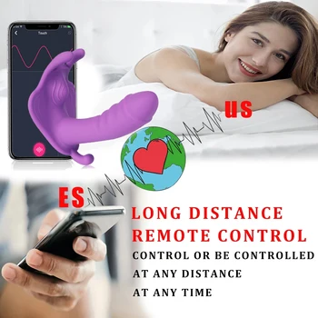 Purta Vibrator Fluture Vibratoare Jucarii Sexuale pentru Femei pentru Orgasm Masturbator APP Control de la Distanță Bluetooth Penis artificial Vibratoare pentru Adulți